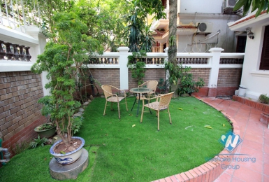 Nice french-designed house for rent near Xuan Dieu street, Tay Ho, Hanoi